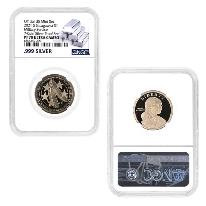 2021 S US Mint Silver Proof 7-Coin Set NGC PF 70 UCAM