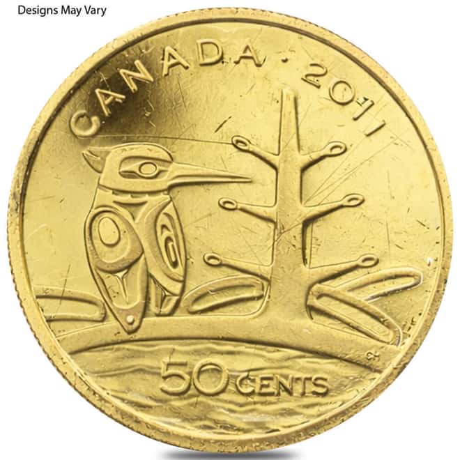 1/25 oz Gold Coin Random Mint .999+ Fine (Scruffy)