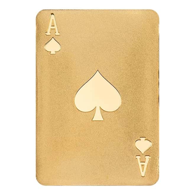 1/2 gram Gold Ace of Spades Palau Coin .9999 Fine