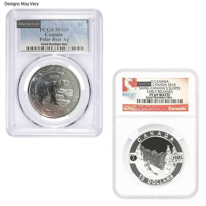 1/2 oz Silver Coin Random Mint NGC/PCGS MS/SP/PF 69 (Random Design/Year)