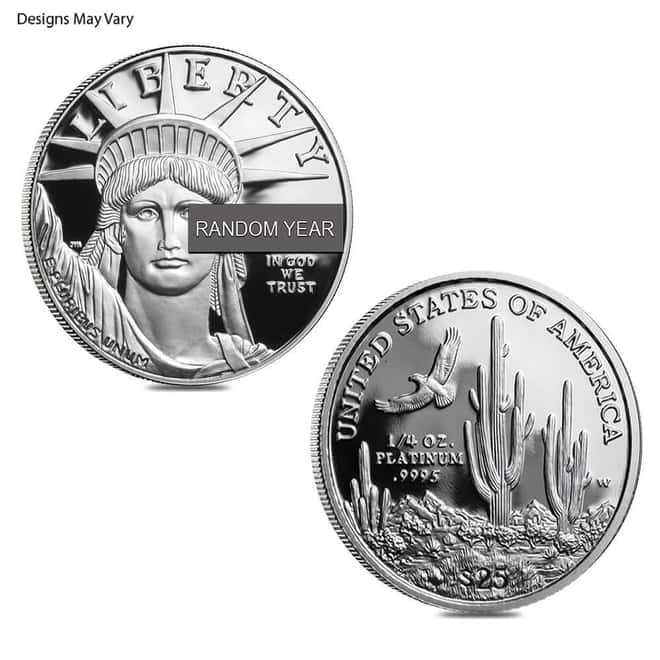 1.85 oz Proof Platinum American Eagle 4-Coin Set (Random Year, w/Box & COA)
