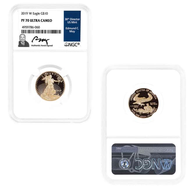 2019-W 1.85 oz Proof Gold American Eagle 4-Coin Set NGC PF 70 UCAM (Edmund C. Moy)