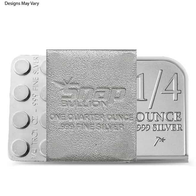 1/4 oz Generic Silver Bar .999 Fine