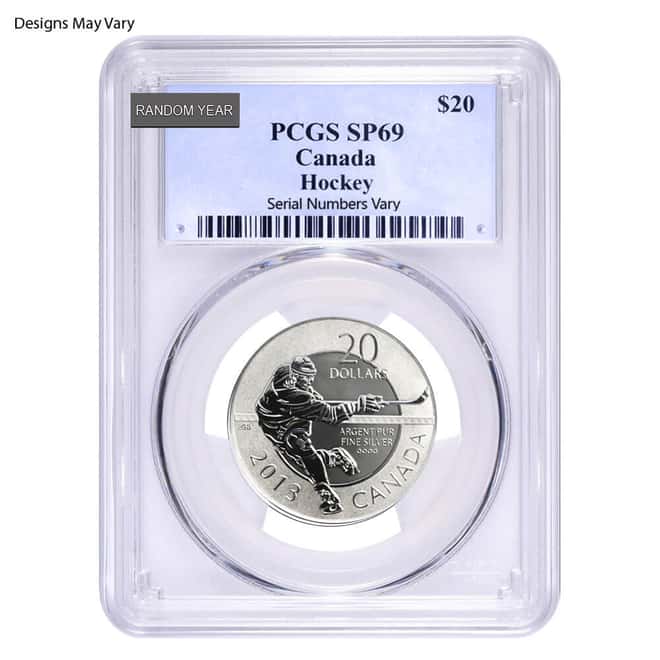 1/4 oz Silver Coin Random Mint NGC/PCGS MS/SP/PF 69 (Random Design/Year)