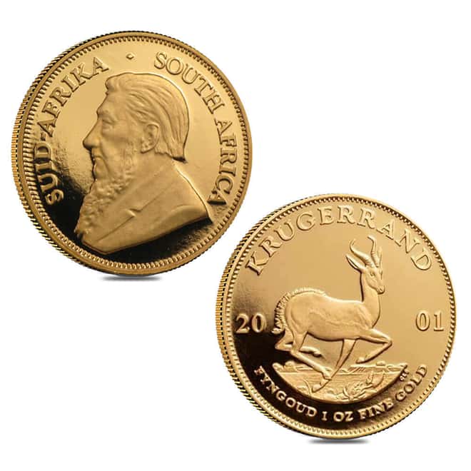 2001 South Africa 2.1 oz Proof Gold Krugerrand 40th Anniversary Set