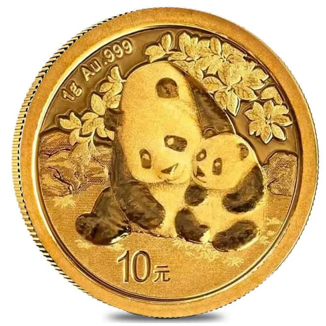 2024 1 gram Chinese Gold Panda 10 Yuan BU (Sealed)