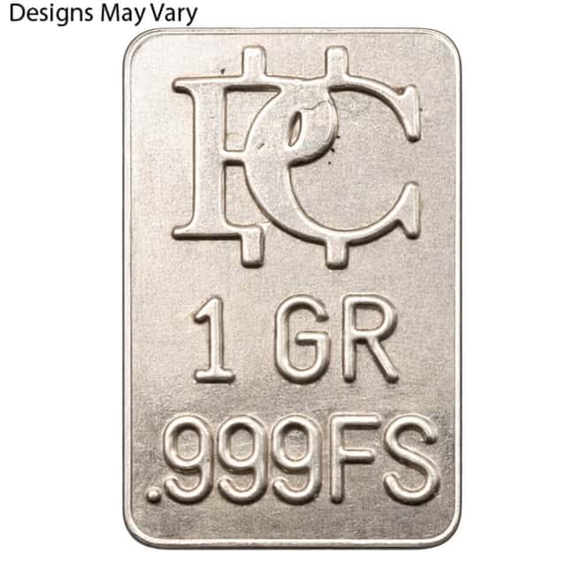 1 Grain Generic Silver Bar .999 Fine