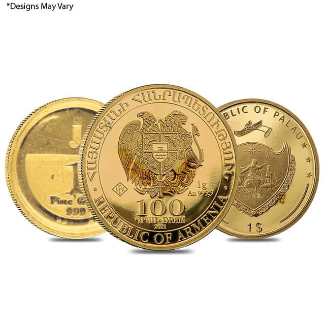 1 gram Generic Gold Coin .999+ Fine (Secondary Market)