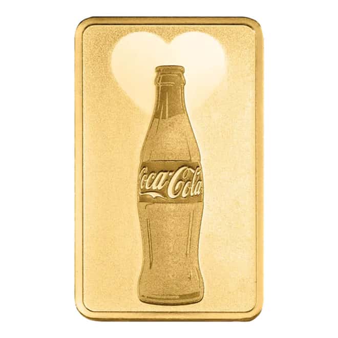 1 Gram PAMP Suisse Coca-Cola® Valentine’s Day Gold Bar (in Assay)