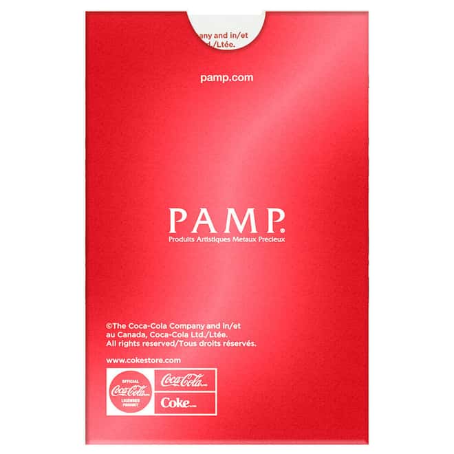 1 Gram PAMP Suisse Coca-Cola® Valentine’s Day Gold Bar (in Assay)