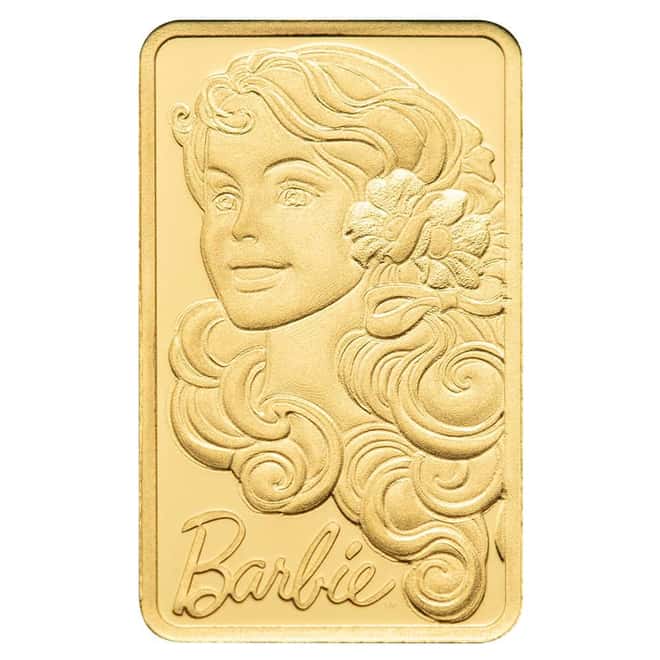 1 Gram PAMP Suisse Iconic Barbie™ Gold Bar (in Assay)