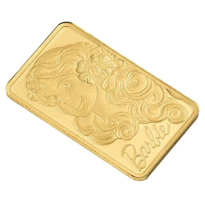 1 Gram PAMP Suisse Iconic Barbie™ Gold Bar (in Assay)