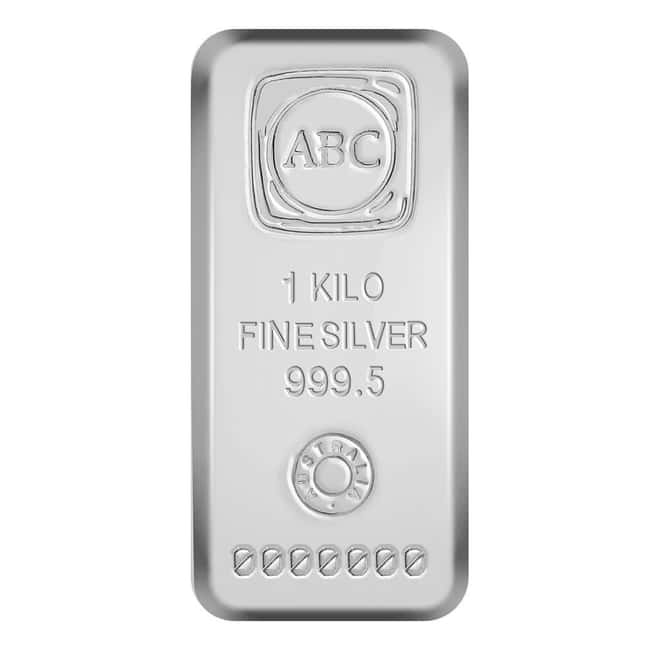 1 Kilo ABC Refinery Silver Bar .9995 Fine