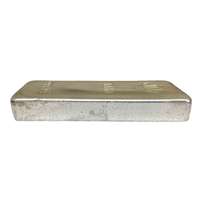 1 Kilo Johnson Matthey Diamond JM Logo Silver Bar .999+ Fine (Wider Purity Stamp)