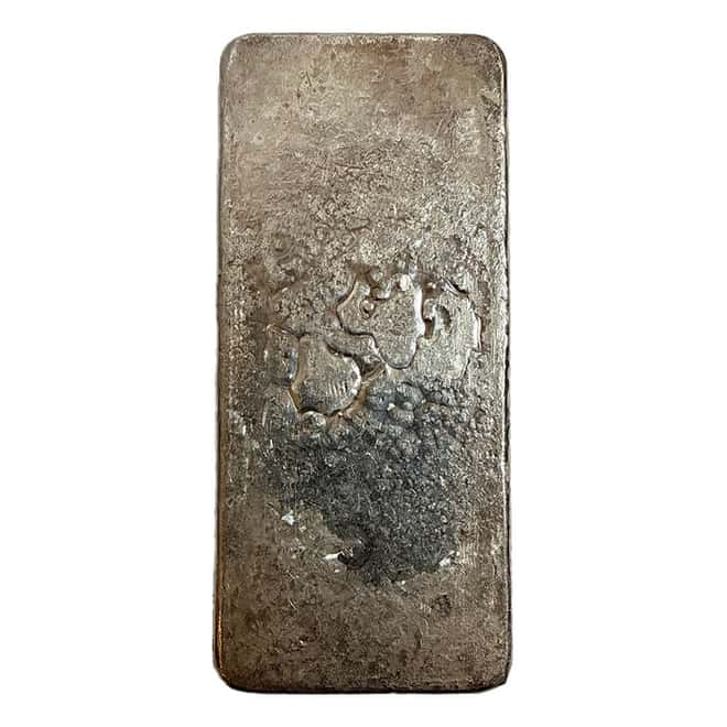 1 Kilo Johnson Matthey Vintage Silver Bar .999+ Fine Diamond JM Logo ("D" Suffix Serial Number)