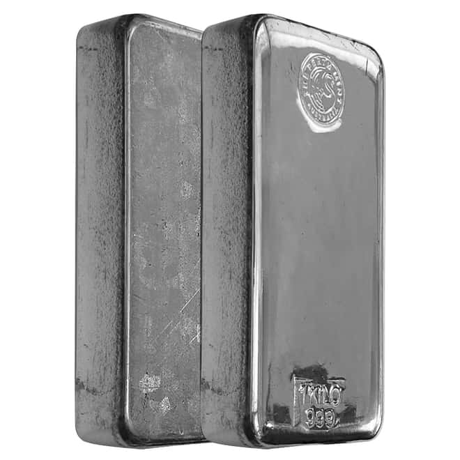 1 Kilo Perth Mint Silver Bar .999 Fine