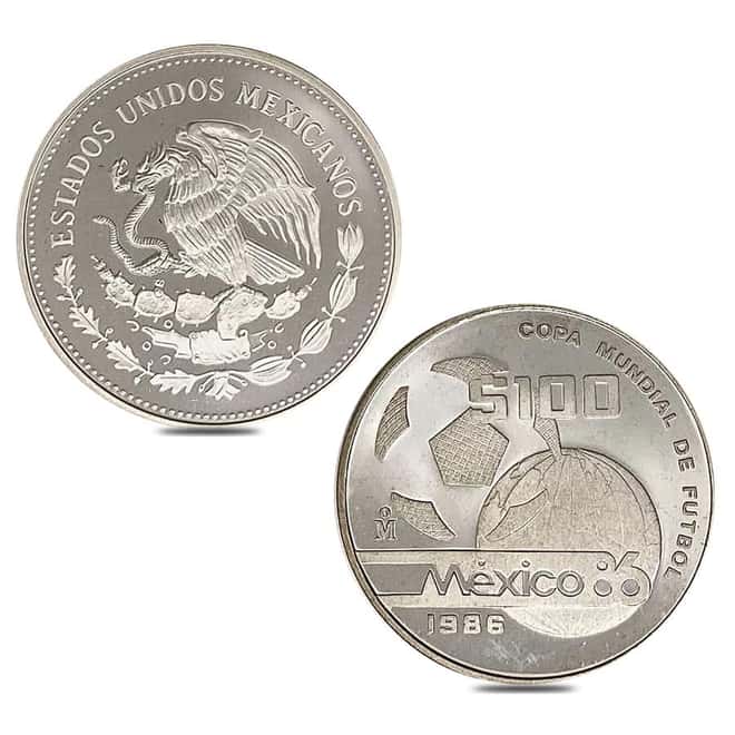 Mexico 1986 World Cup Proof Silver 12-Coin Set .925 Fine (w/Box & COA)