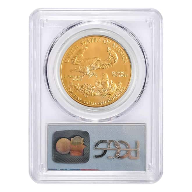 1 oz $50 Gold American Eagle PCGS Gem UNC 9-11-01 WTC Ground Zero (Random Year)