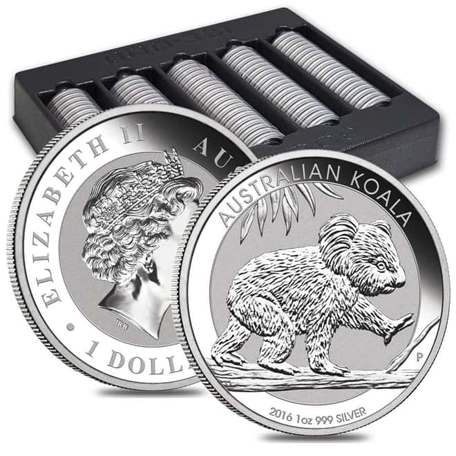 2016 1 oz Silver Australian Koala Perth Mint .999 Fine BU In Capsule