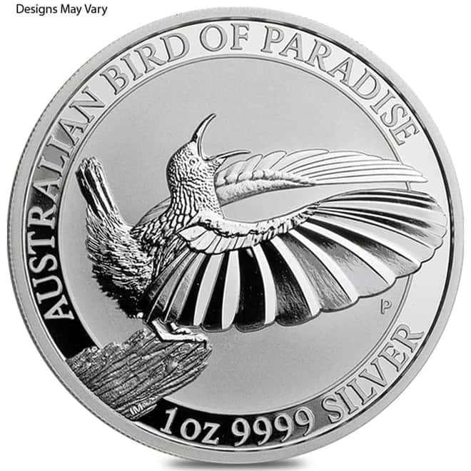 1 oz Australian Bird of Paradise Silver Coin BU (Random Year)