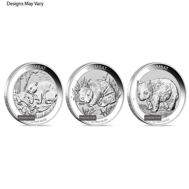 1 oz Australian Silver Wombat Perth Mint BU (Random Year)