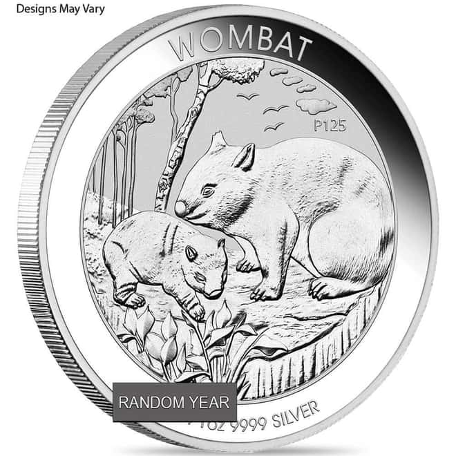 1 oz Australian Silver Wombat Perth Mint BU (Random Year)