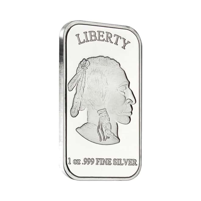 1 oz Buffalo Silver Bar .999 Silver (Sealed)
