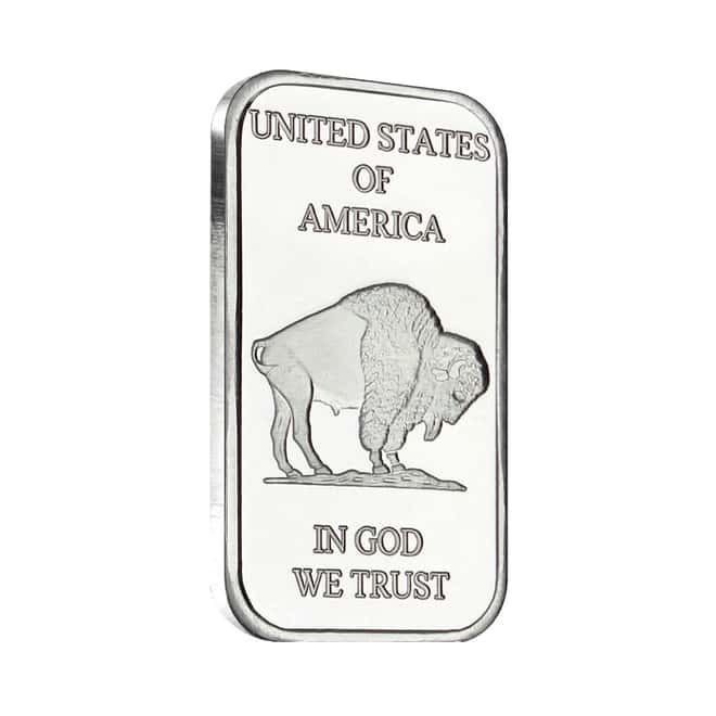 1 oz Buffalo Silver Bar .999 Silver (Sealed)