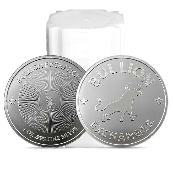1 oz Bullion Exchanges Silver Round .999 Fine