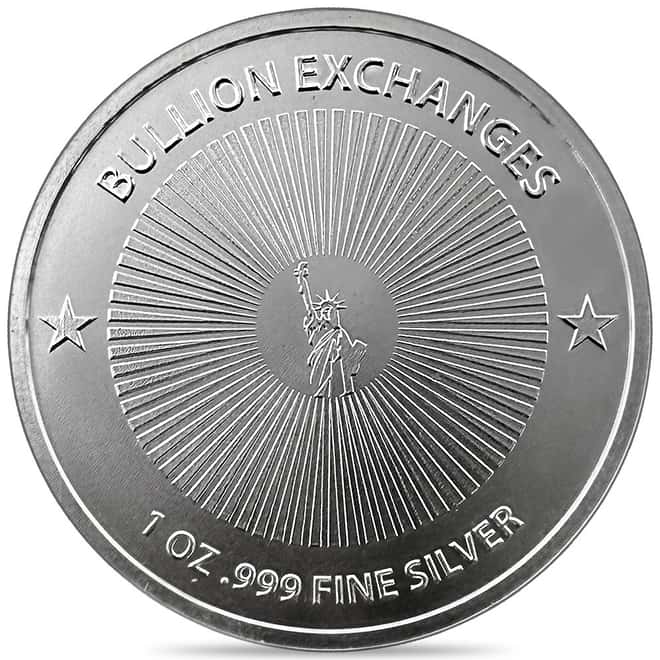 Tube of 20 - 1 oz Bullion Exchanges Silver Round .999 Fine