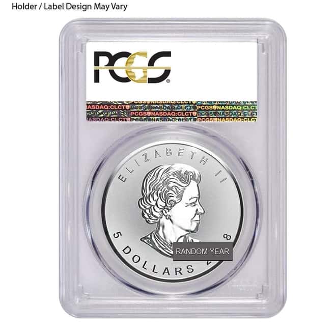 1 oz Canadian Silver Maple Leaf Coin NGC/PCGS MS/PF 70 FDOI (Random Year)