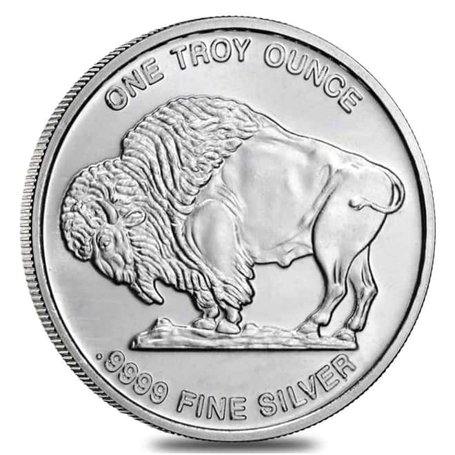 Roll of 20 - 1 oz Buffalo Silver Round .9999 Fine (Tube of 20)