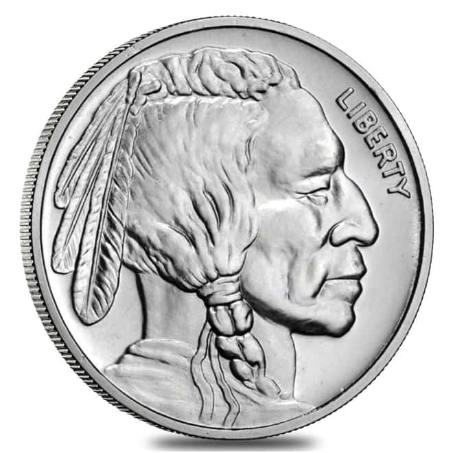Roll of 20 - 1 oz Buffalo Silver Round .9999 Fine (Tube of 20)