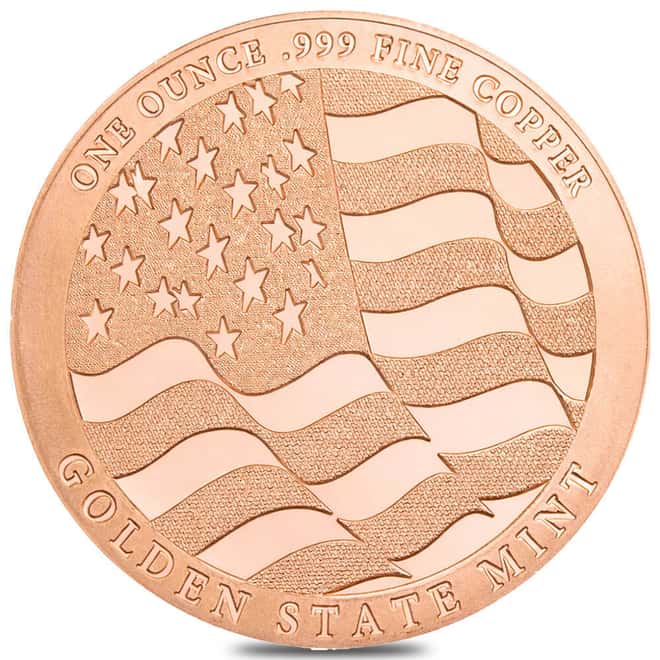 1 oz Eagle Copper Round .999 Fine