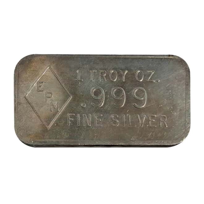 1 oz Eastern Precious Metals (EPM) Silver Bar .999 Fine