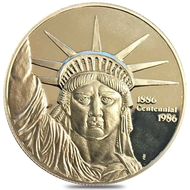 1 oz Engelhard MTB Liberty Trade Platinum Round .9995 Fine