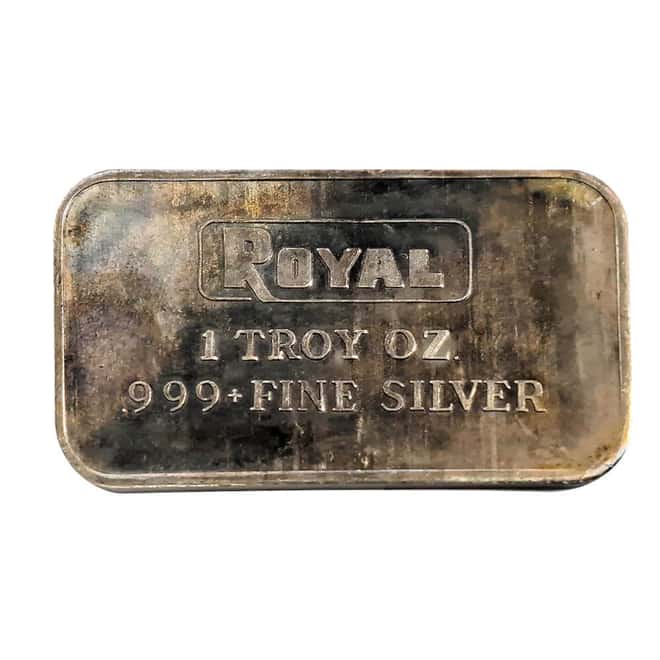 1 oz Engelhard Royal Silver Bar .999+ Fine
