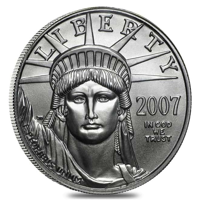 2007 Platinum American Eagle (Statue of Liberty) - 4 coin year set  