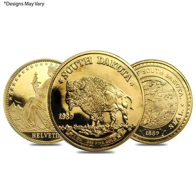 1 oz Generic Gold Round .999+ Fine (Secondary Market)