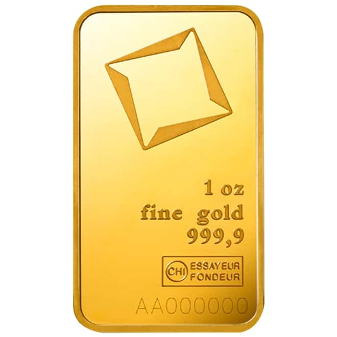 1 oz Gold Bar Valcambi Suisse .9999 Fine (In Assay)