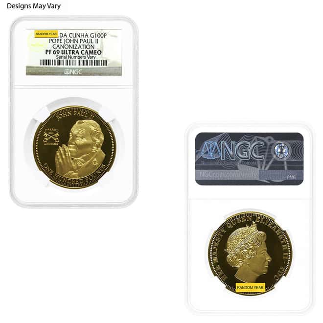 1 oz Gold Coin Random Mint .999+ Fine NGC/PCGS MS/PF 69