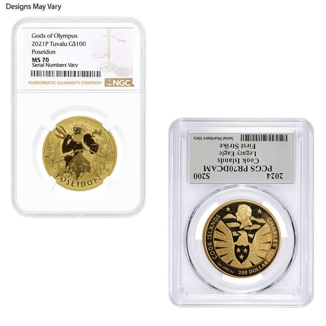 1 oz Gold Coin Random Mint .999+ Fine NGC/PCGS MS/PF 70