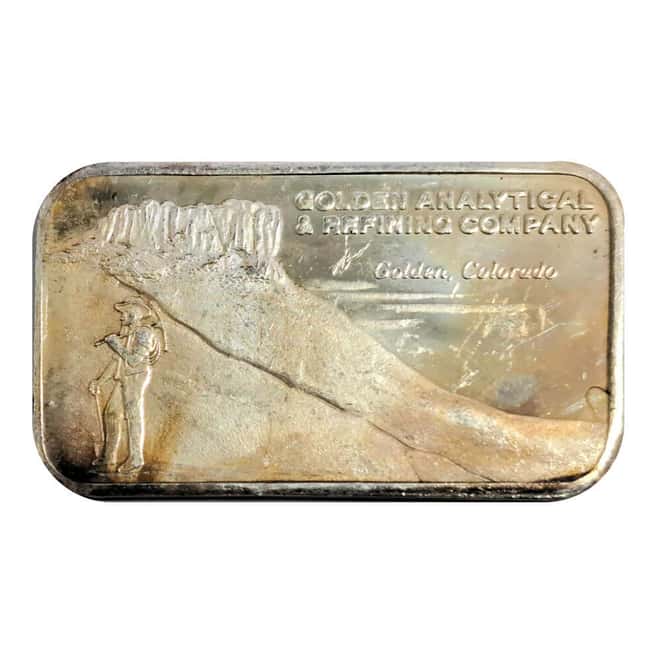 1 oz Golden Analytical Silver Bar .999 Fine