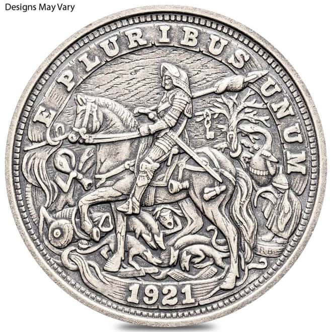1 oz Hobo Nickel Antiqued Silver Round .999 Fine (Random Design)