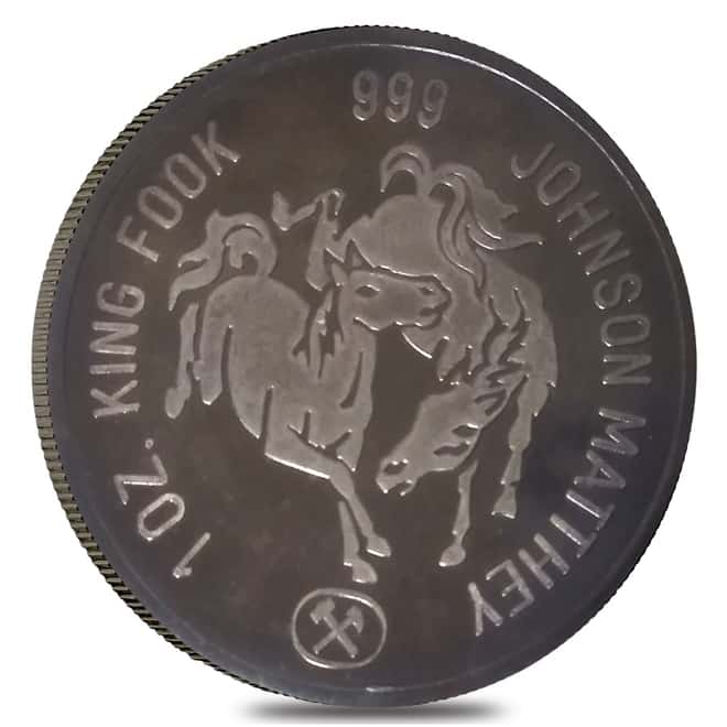 1 oz Johnson Matthey King Fook Silver Round