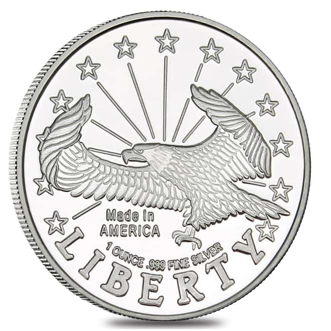 1 oz Liberty Eagle Silver Round .999 Silver