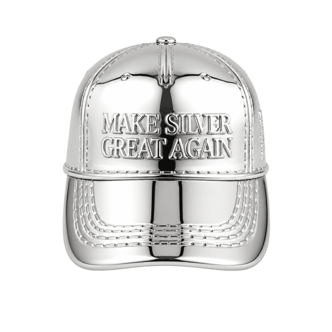 1 oz Make Silver Great Again Cap Shaped Silver .999 Fine