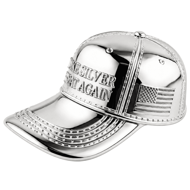 1 oz Make Silver Great Again Cap Shaped Silver .999 Fine