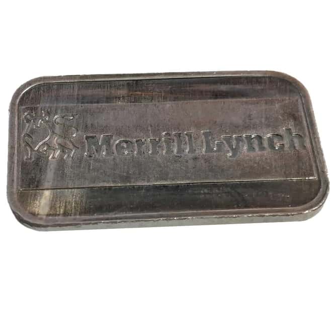 1 oz Merrill Lynch Silver Bar .999 Fine