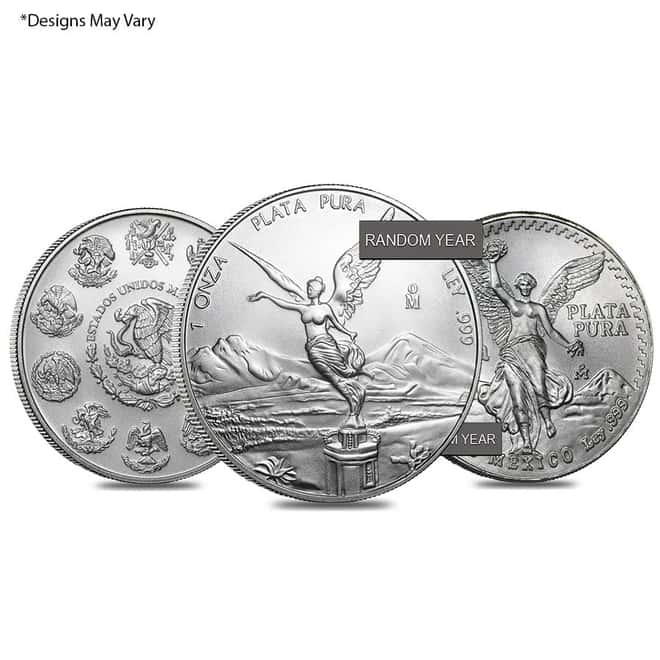 1 oz Mexican Silver Libertad Coin .999 Fine BU (Random Year)